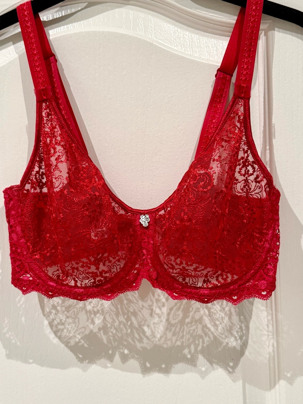Empreinte Red Lace Underwire Bra - Women Intimates - made in Paris